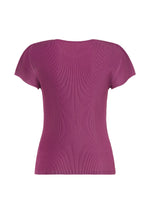 A detail shot of the Pleats Please Issey Miyake MIST SEPTEMBER top.