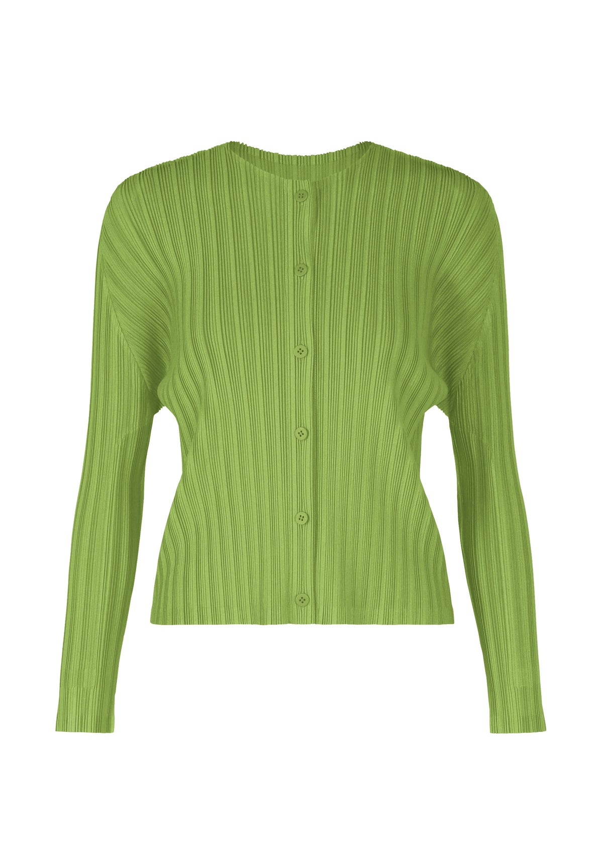 A product shot of the Pleats Please Issey Miyake RIB PLEATS NOVEMBER cardigan in .