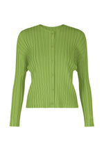 A product shot of the Pleats Please Issey Miyake RIB PLEATS NOVEMBER cardigan in .