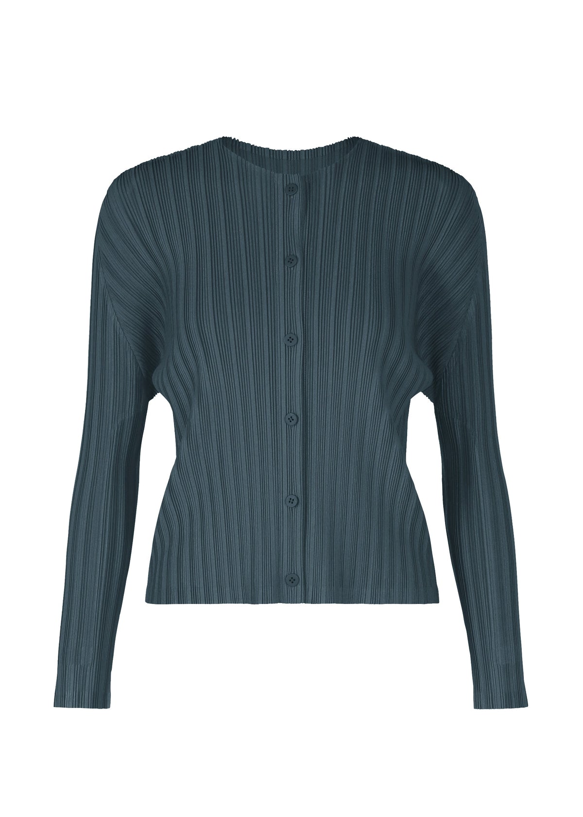 A product shot of the Pleats Please Issey Miyake RIB PLEATS NOVEMBER cardigan in .