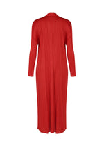 A detail shot of the Pleats Please Issey Miyake MONTHLY COLORS : NOVEMBER coat.