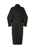 A product shot of the Pleats Please Issey Miyake WOOL PLEATS coat in .