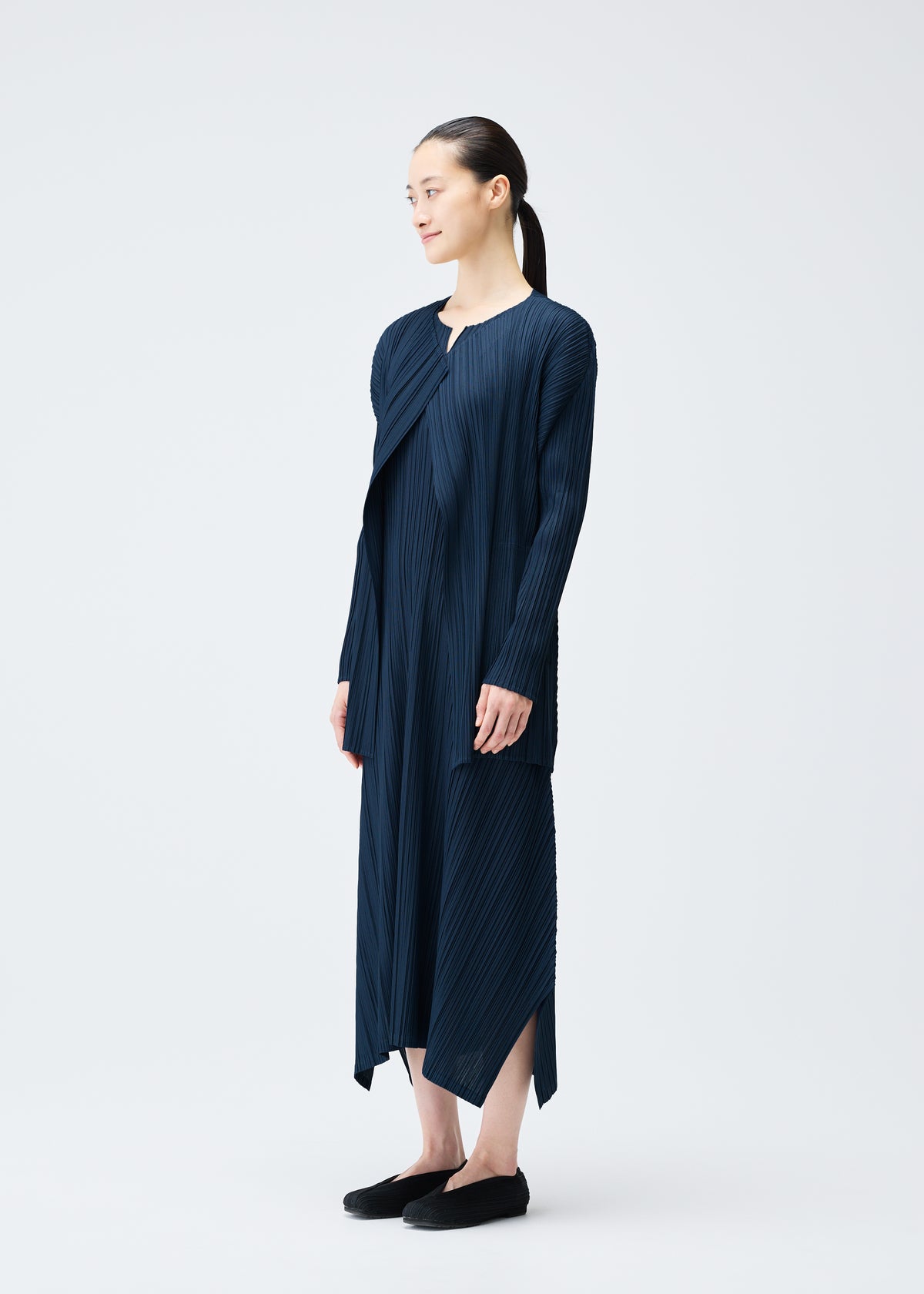 Manteau MELLOW PLEATS Marine