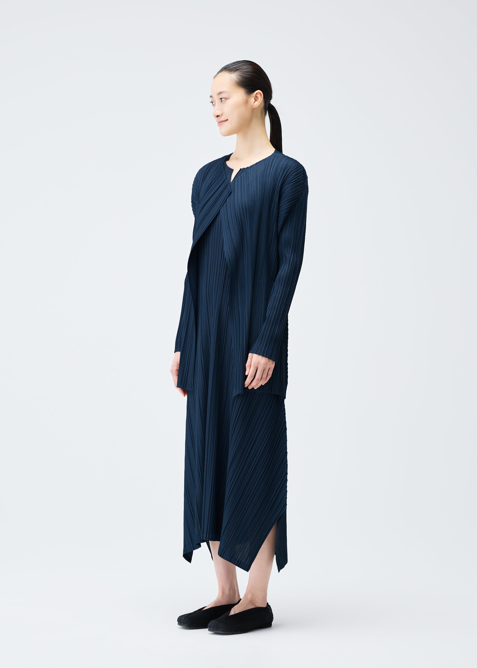 Manteau MELLOW PLEATS Marine