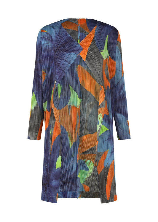A product shot of the Pleats Please Issey Miyake CARNIVAL coat in .