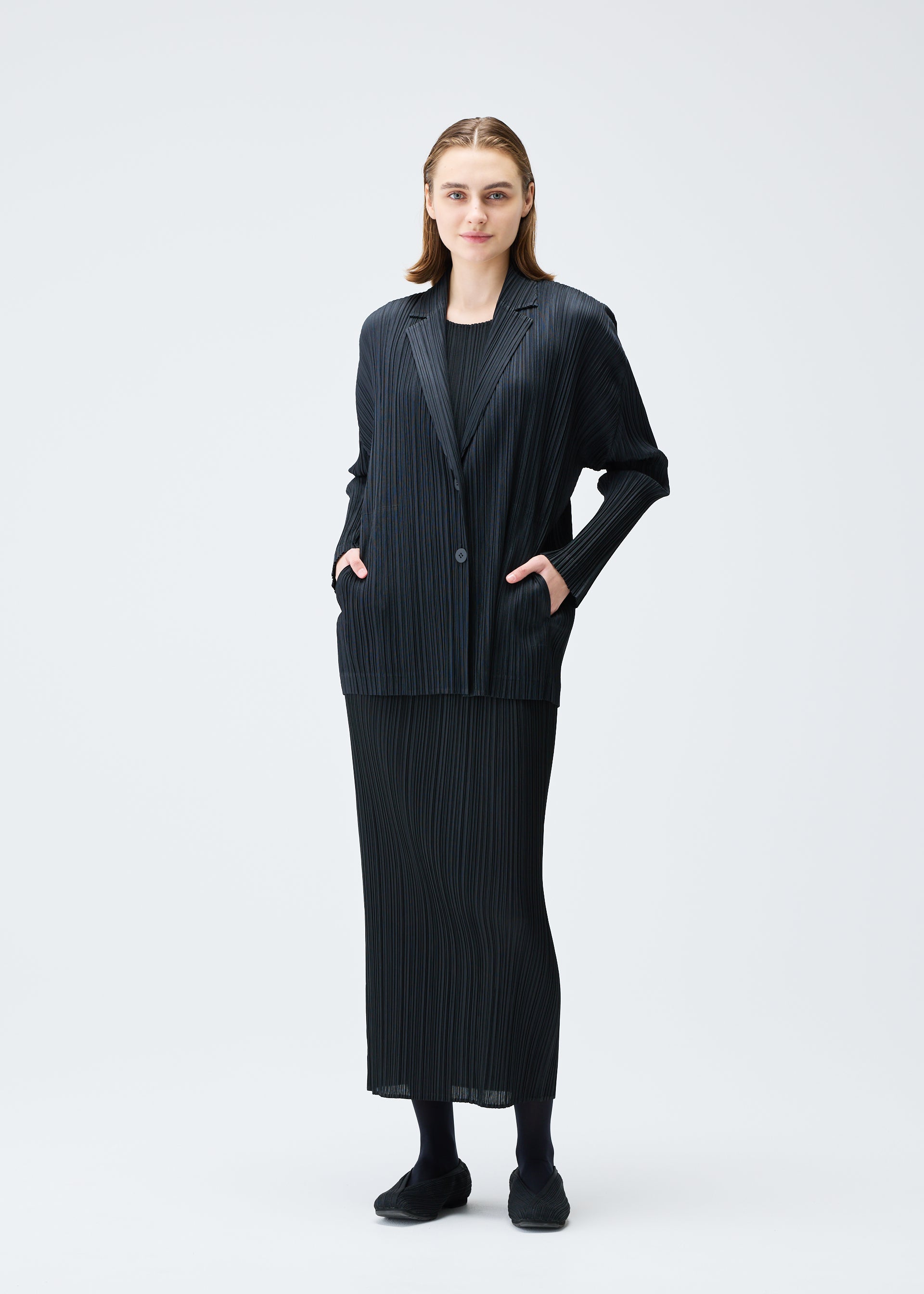 PLEATS JACKET Jacket Brown – ISSEY MIYAKE EU