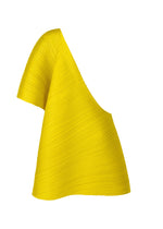 A detail shot of the PLEATS PLEASE ISSEY MIYAKE MONTHLY COLORS OCTOBER vest.