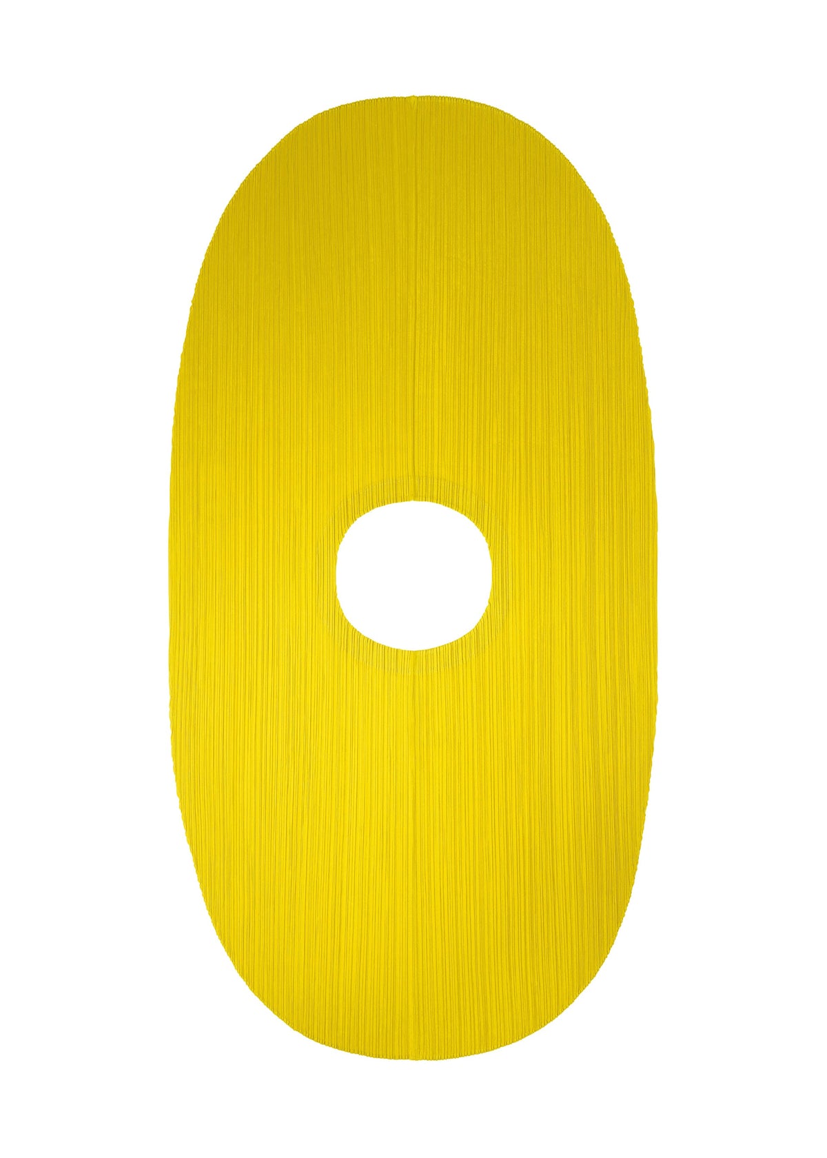 A detail shot of the PLEATS PLEASE ISSEY MIYAKE MONTHLY COLORS OCTOBER vest.