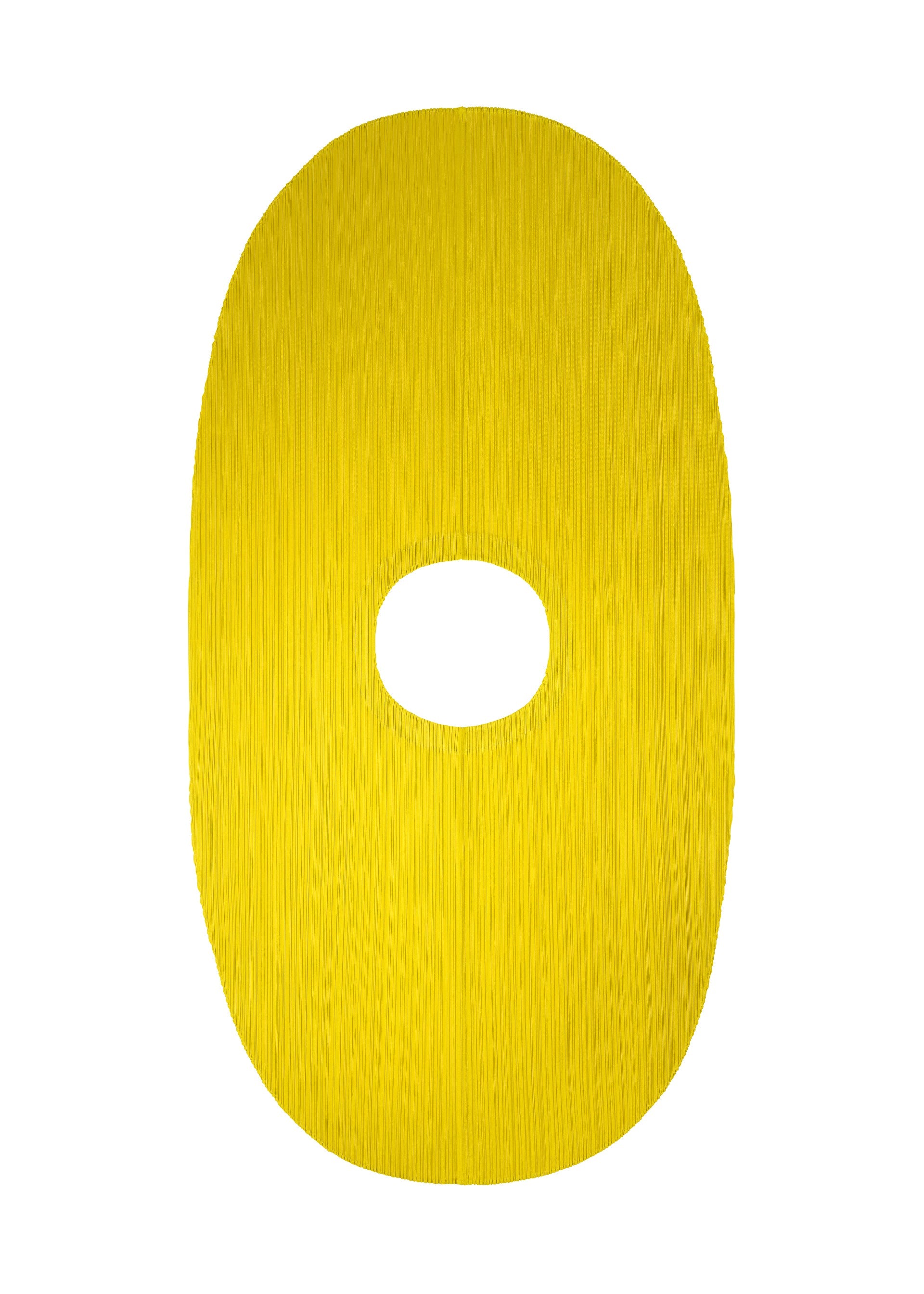 A detail shot of the PLEATS PLEASE ISSEY MIYAKE MONTHLY COLORS OCTOBER vest.