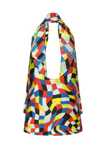 A detail shot of the PLEATS PLEASE ISSEY MIYAKE DANCING SQUARE vest.