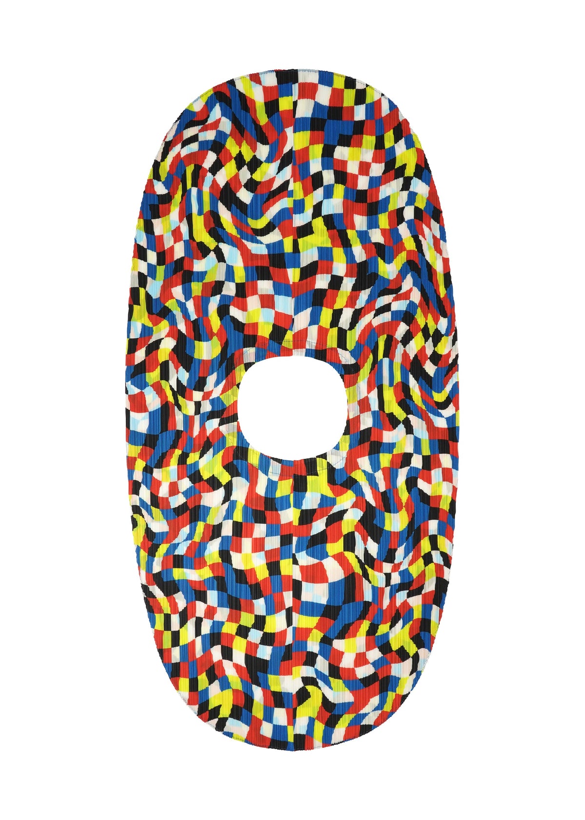 A detail shot of the PLEATS PLEASE ISSEY MIYAKE DANCING SQUARE vest.