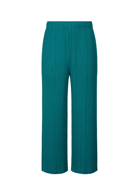 MONTHLY COLORS : OCTOBER Trousers Turquoise Green