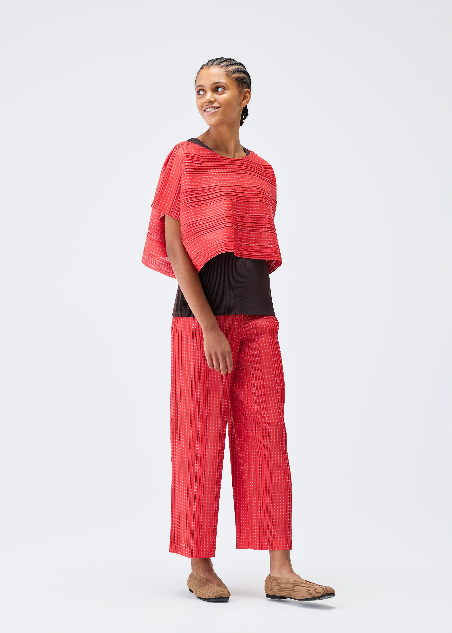 COTTON SKIP Trousers Dark Brown