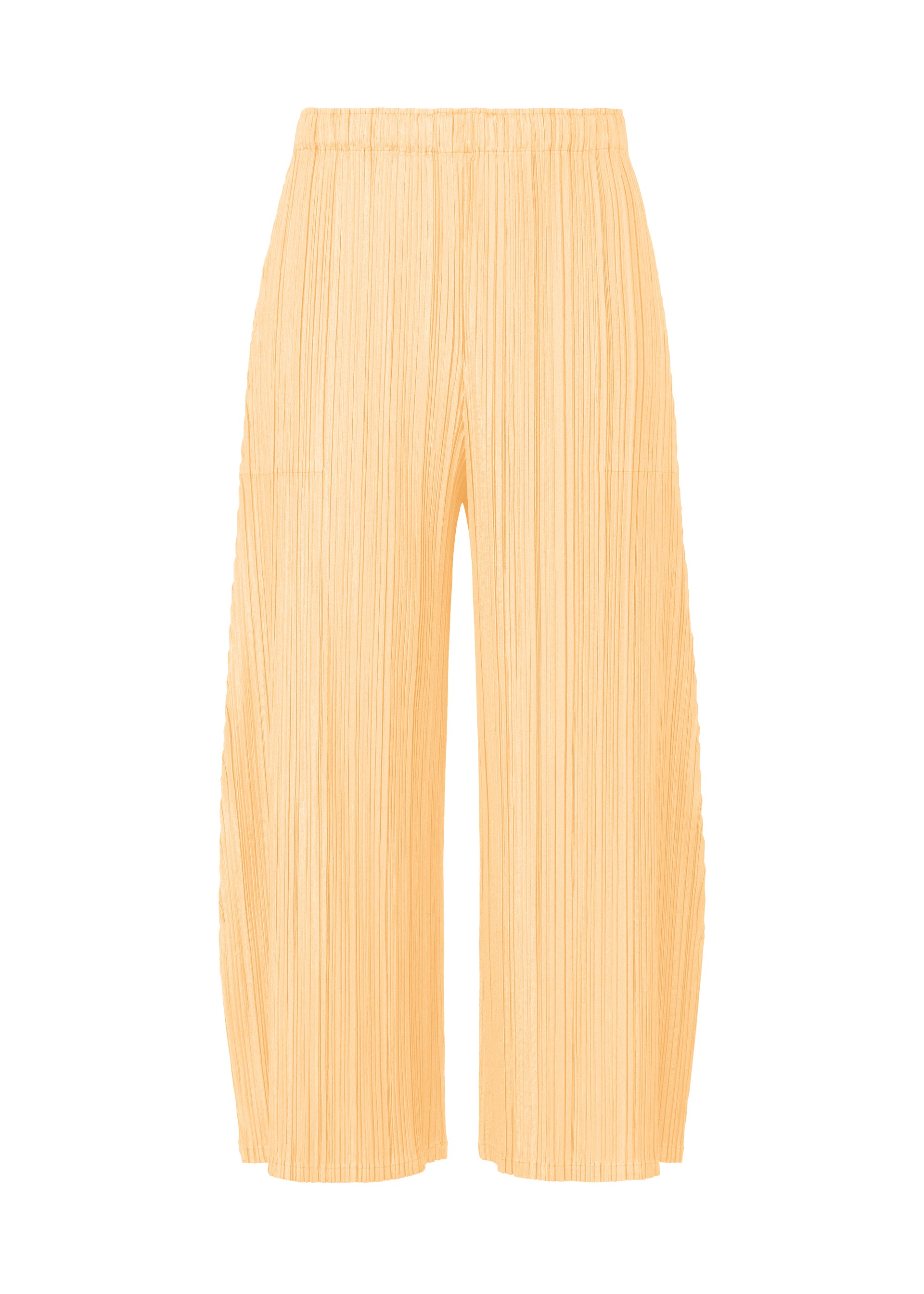 MELLOW PLEATS Trousers Cream Yellow – ISSEY MIYAKE EU