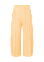 Pantalon plissé souple crème-jaune