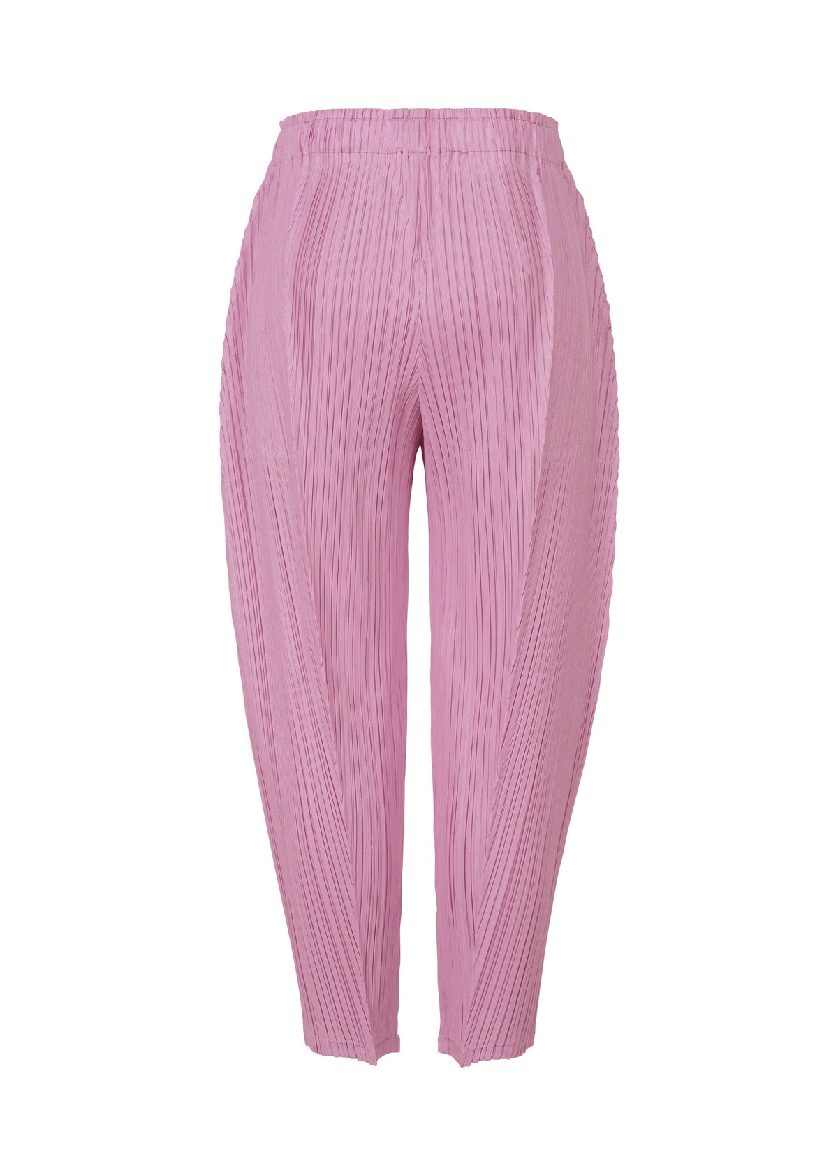 A detail shot of the Pleats Please Issey Miyake THICKER BOTTOMS 2 trousers.