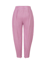 A detail shot of the Pleats Please Issey Miyake THICKER BOTTOMS 2 trousers.