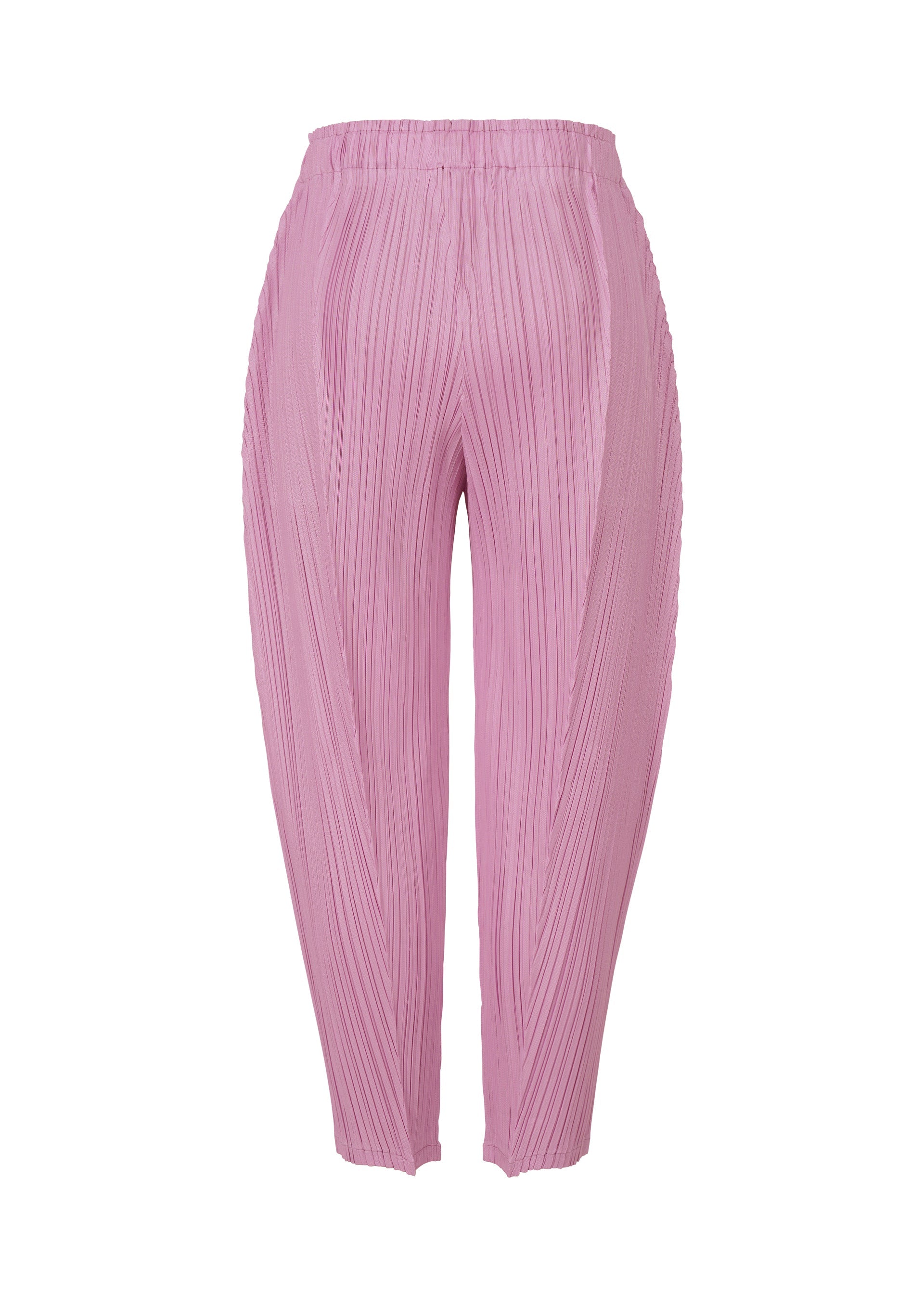 A detail shot of the Pleats Please Issey Miyake THICKER BOTTOMS 2 trousers.