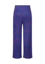 A detail shot of the Pleats Please Issey Miyake PAUSE trousers.