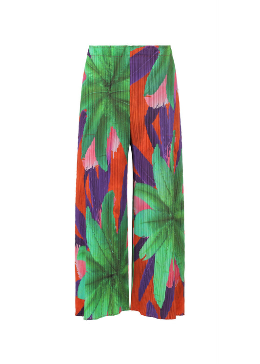 A product shot of the Pleats Please Issey Miyake CARNIVAL trousers in .