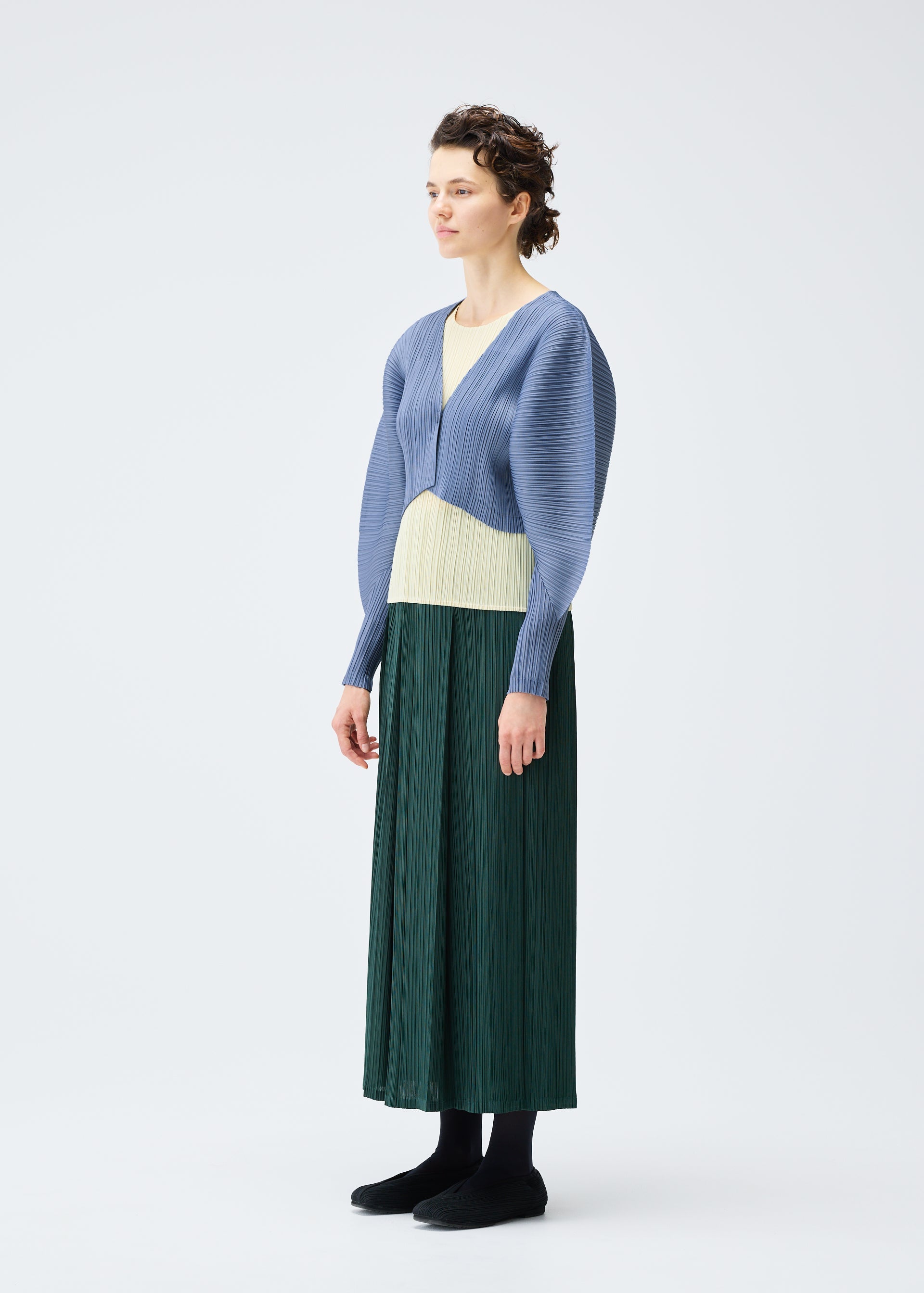 MONTHLY COLORS : DECEMBER Skirt Steel Blue – ISSEY MIYAKE EU