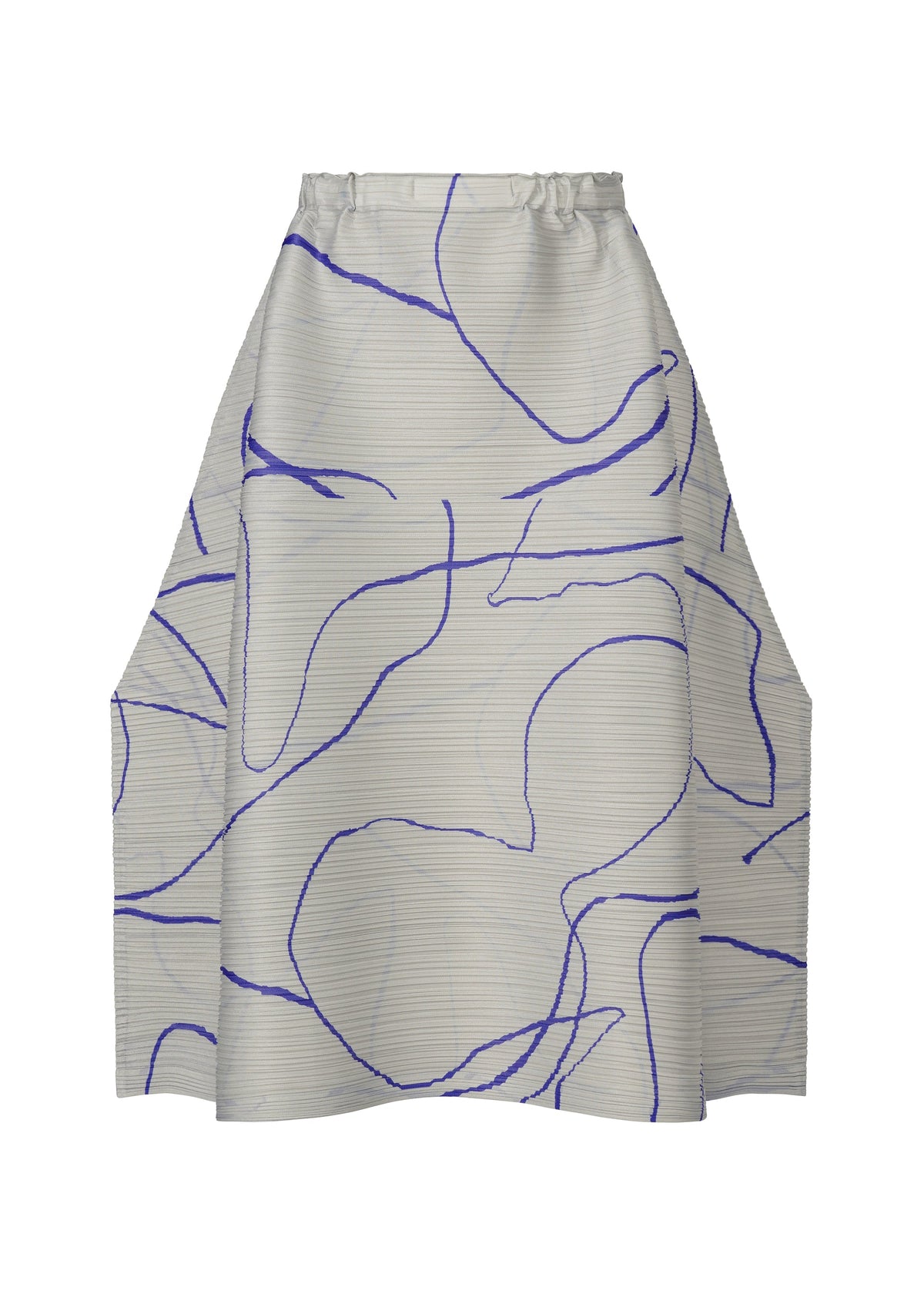 A product shot of the Pleats Please Issey Miyake PAUSE skirt in .