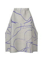 A product shot of the Pleats Please Issey Miyake PAUSE skirt in .