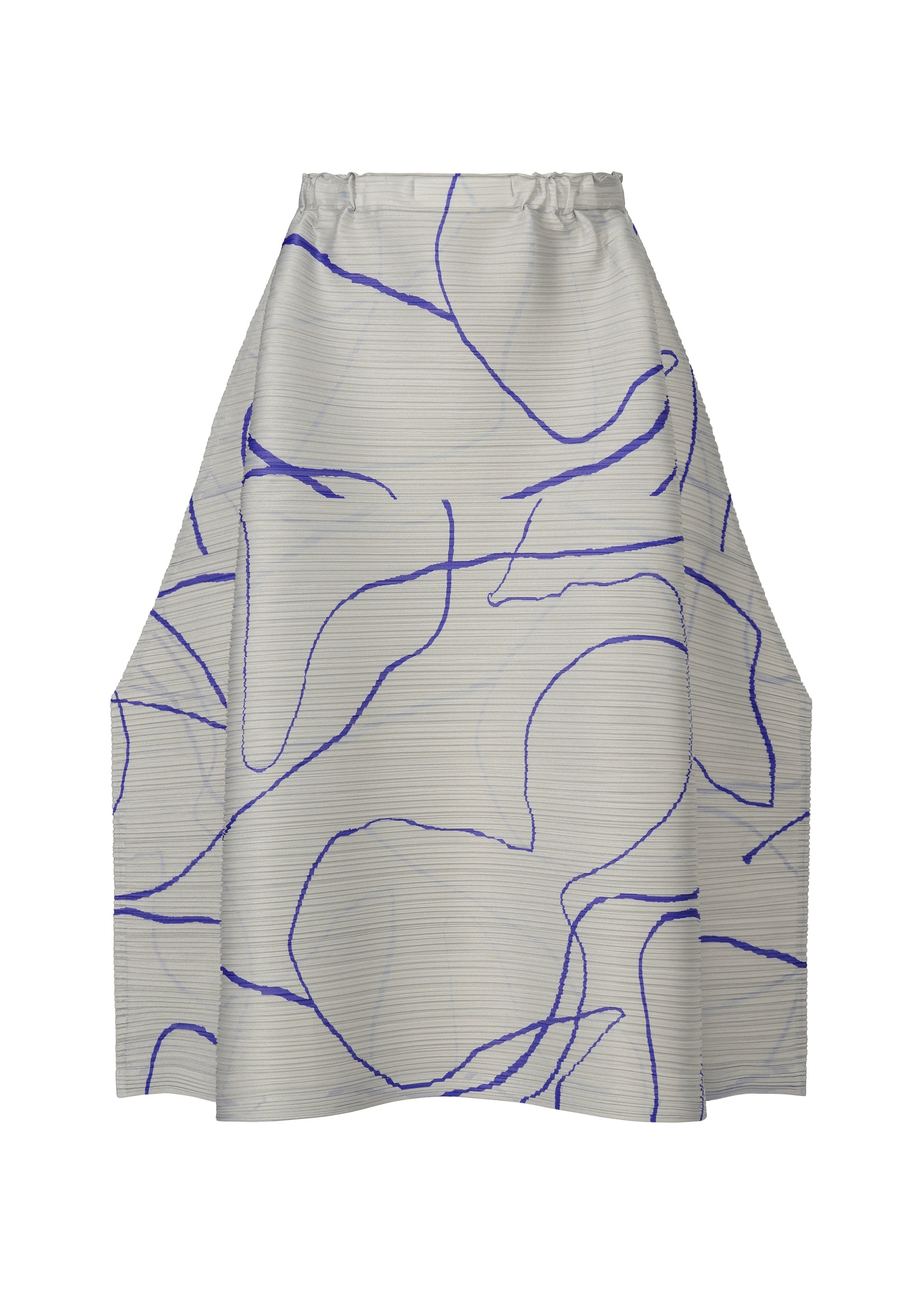 A product shot of the Pleats Please Issey Miyake PAUSE skirt in .