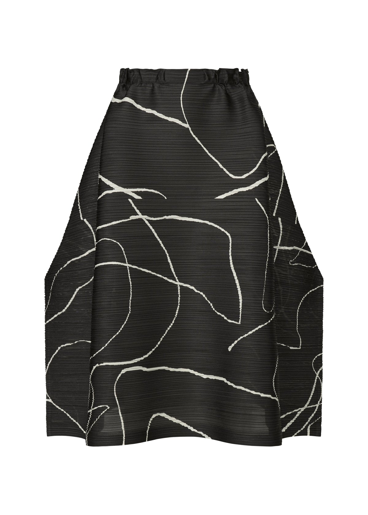 A product shot of the Pleats Please Issey Miyake PAUSE skirt in .