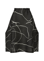 A product shot of the Pleats Please Issey Miyake PAUSE skirt in .