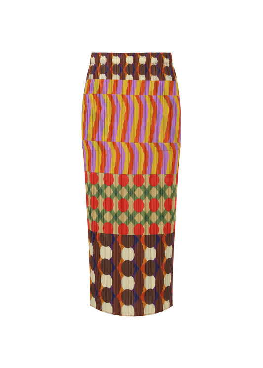 A product shot of the Pleats Please Issey Miyake HARMONY skirt in .