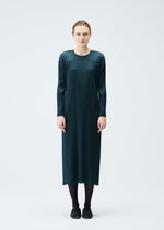 A model wears the Pleats Please Issey Miyake MONTHLY COLORS : NOVEMBER dress.