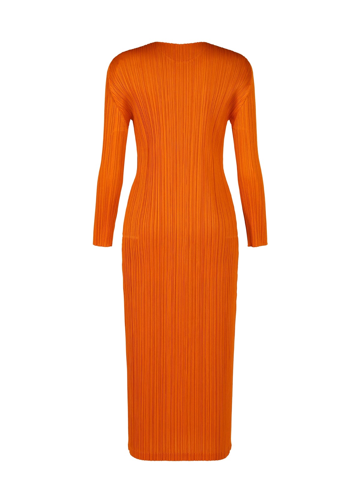 A detail shot of the Pleats Please Issey Miyake MONTHLY COLORS : DECEMBER dress.