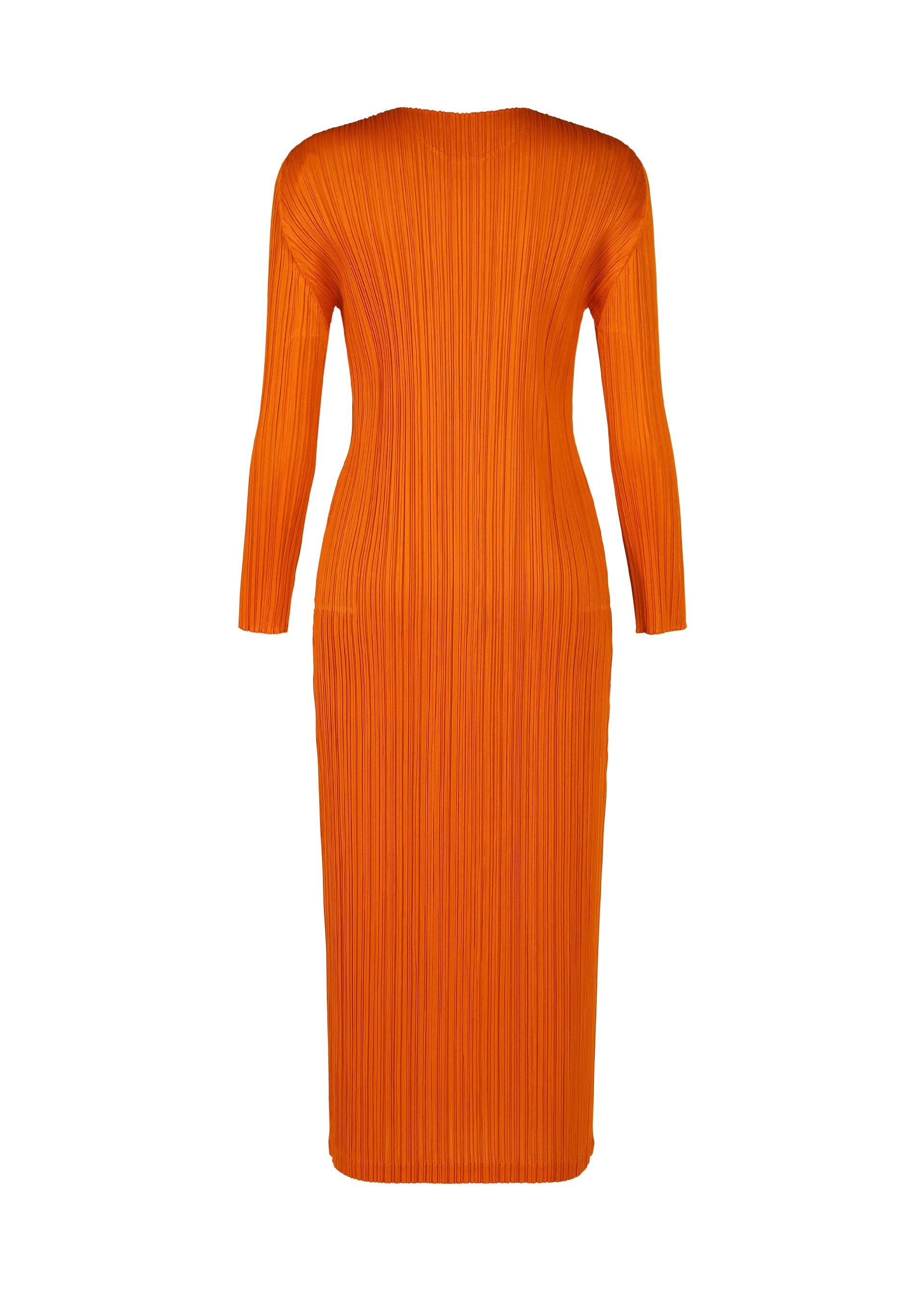 A detail shot of the Pleats Please Issey Miyake MONTHLY COLORS : DECEMBER dress.