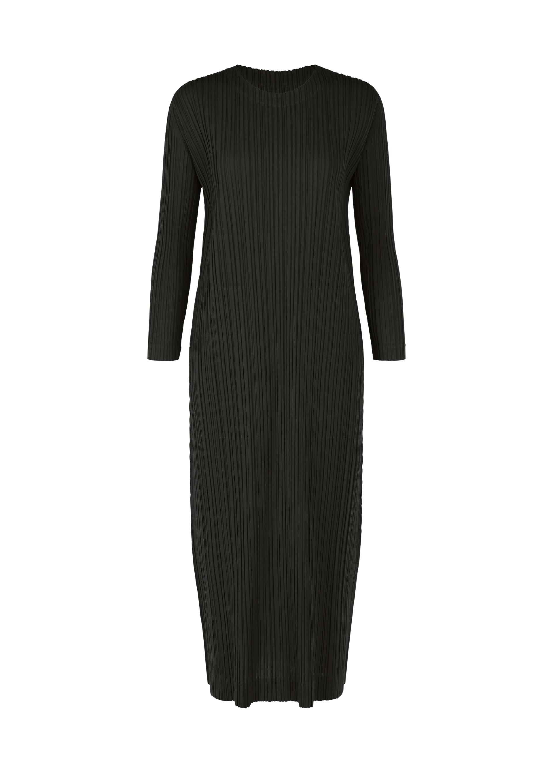 A product shot of the Pleats Please Issey Miyake WOOL PLEATS dress in .