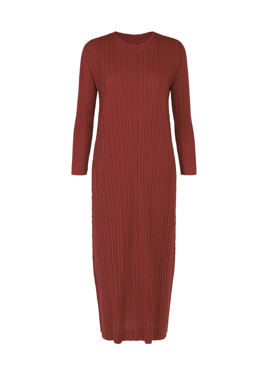 A product shot of the Pleats Please Issey Miyake WOOL PLEATS dress in .