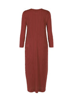 A detail shot of the Pleats Please Issey Miyake WOOL PLEATS dress.