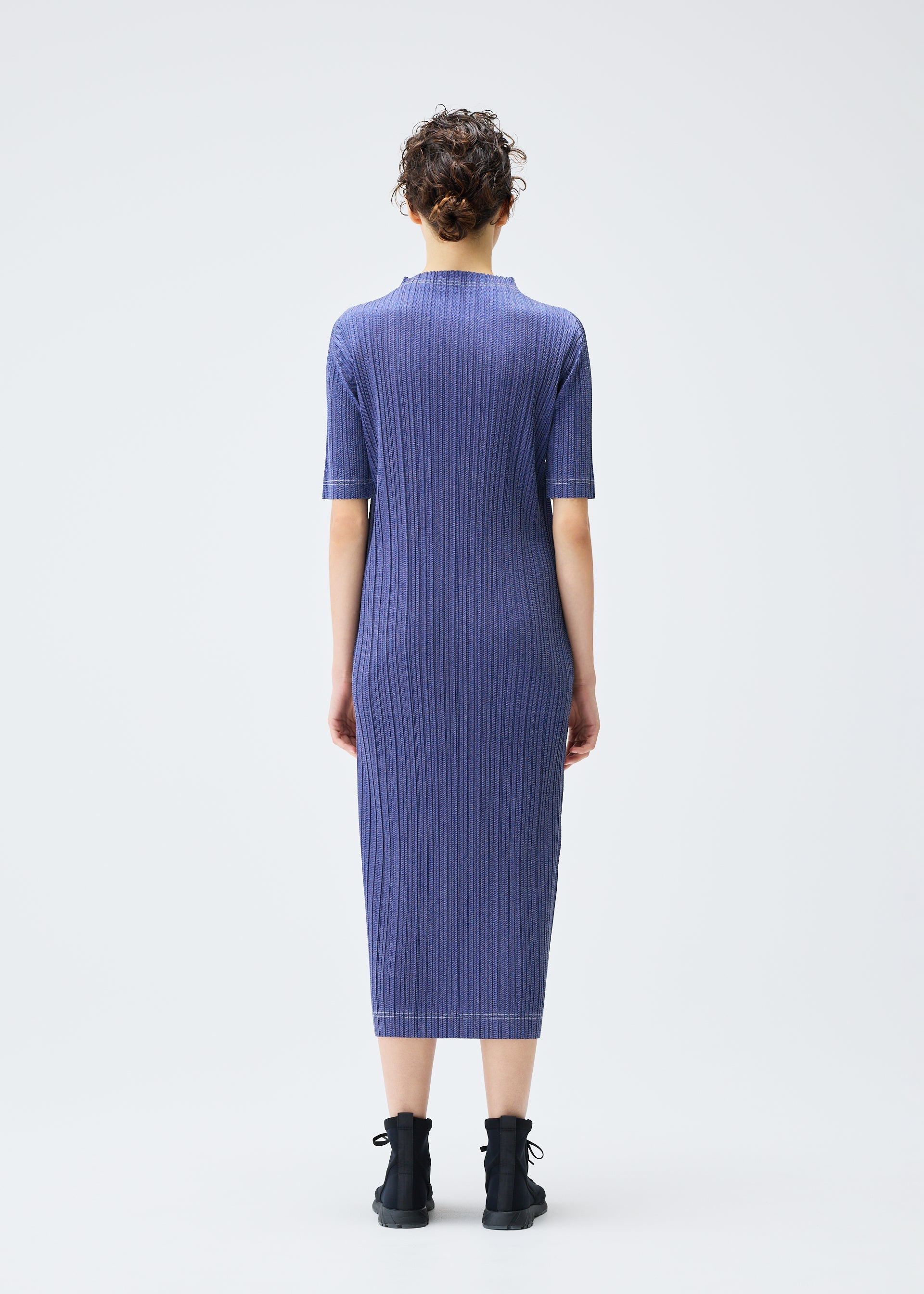 COTTON DENIM Dress Black – ISSEY MIYAKE EU