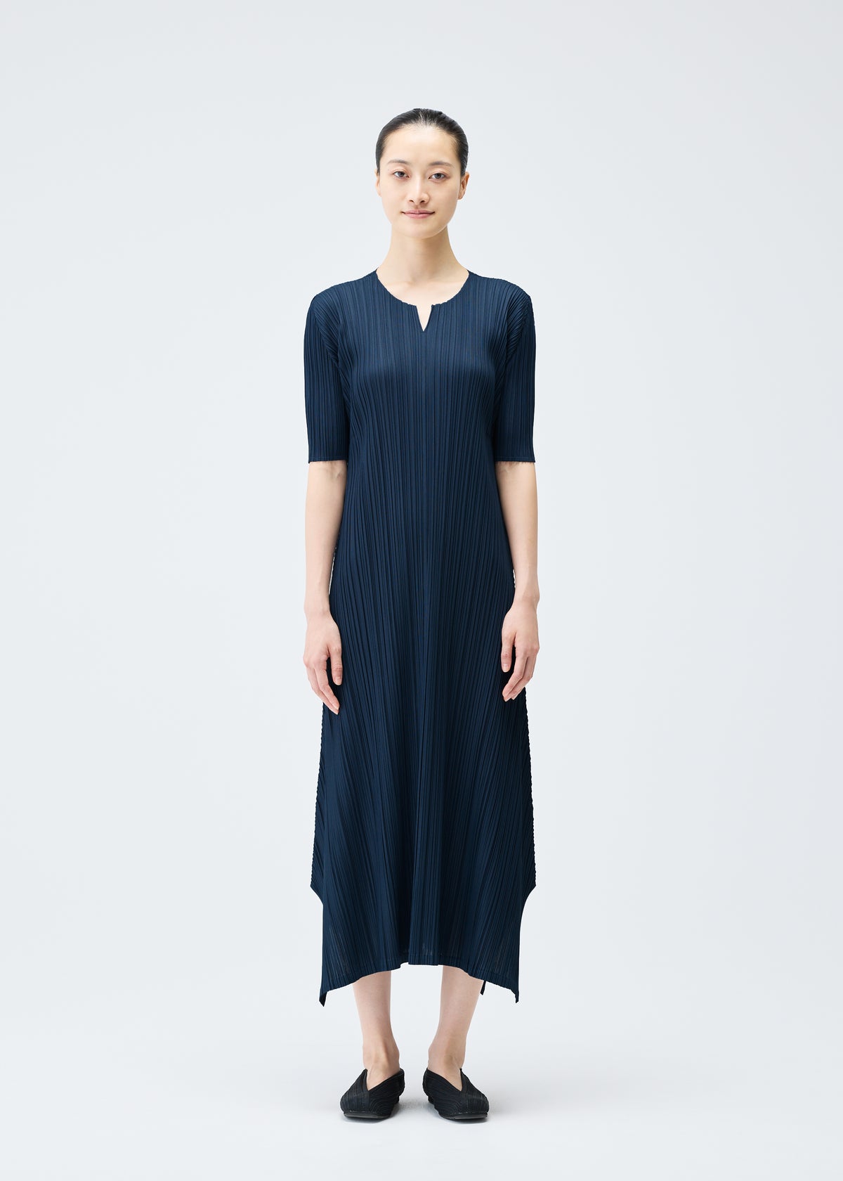 MELLOW PLEATS Dress Saxe Blue