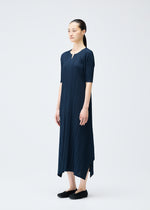 MELLOW PLEATS Dress Navy
