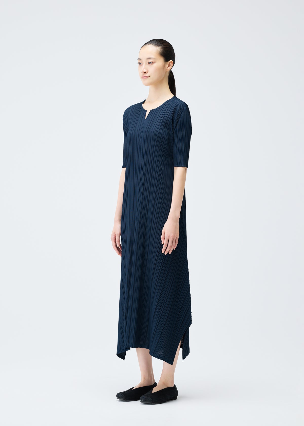 MELLOW PLEATS Dress Saxe Blue