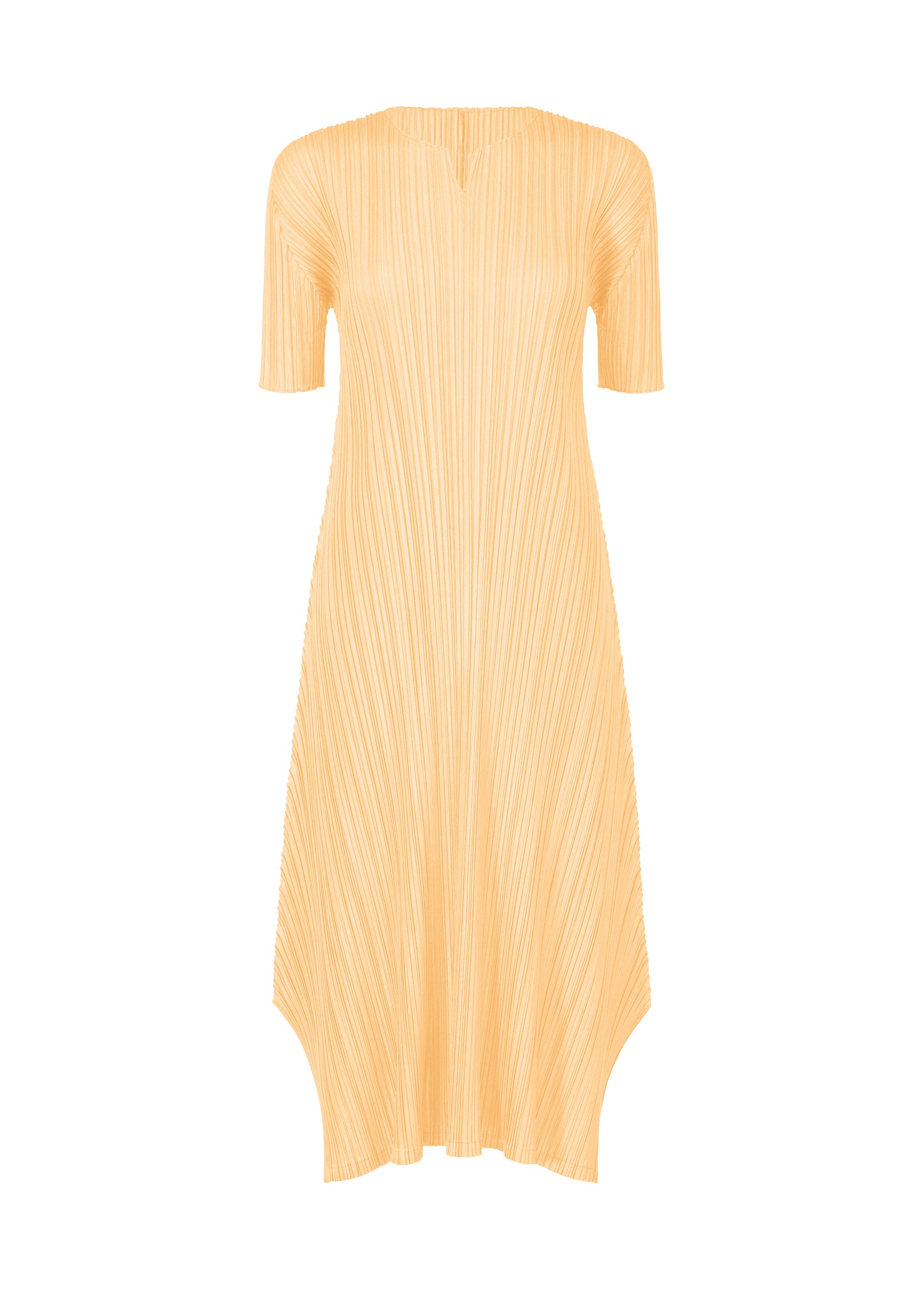 MELLOW PLEATS Dress Cream Yellow – ISSEY MIYAKE EU
