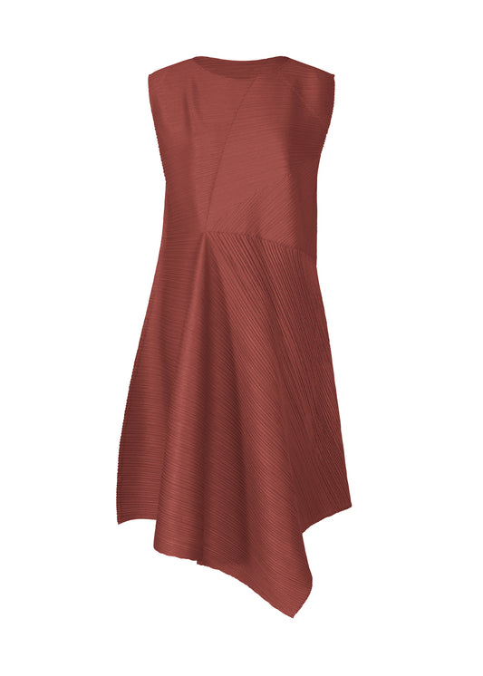 SPIN Dress Brown Red