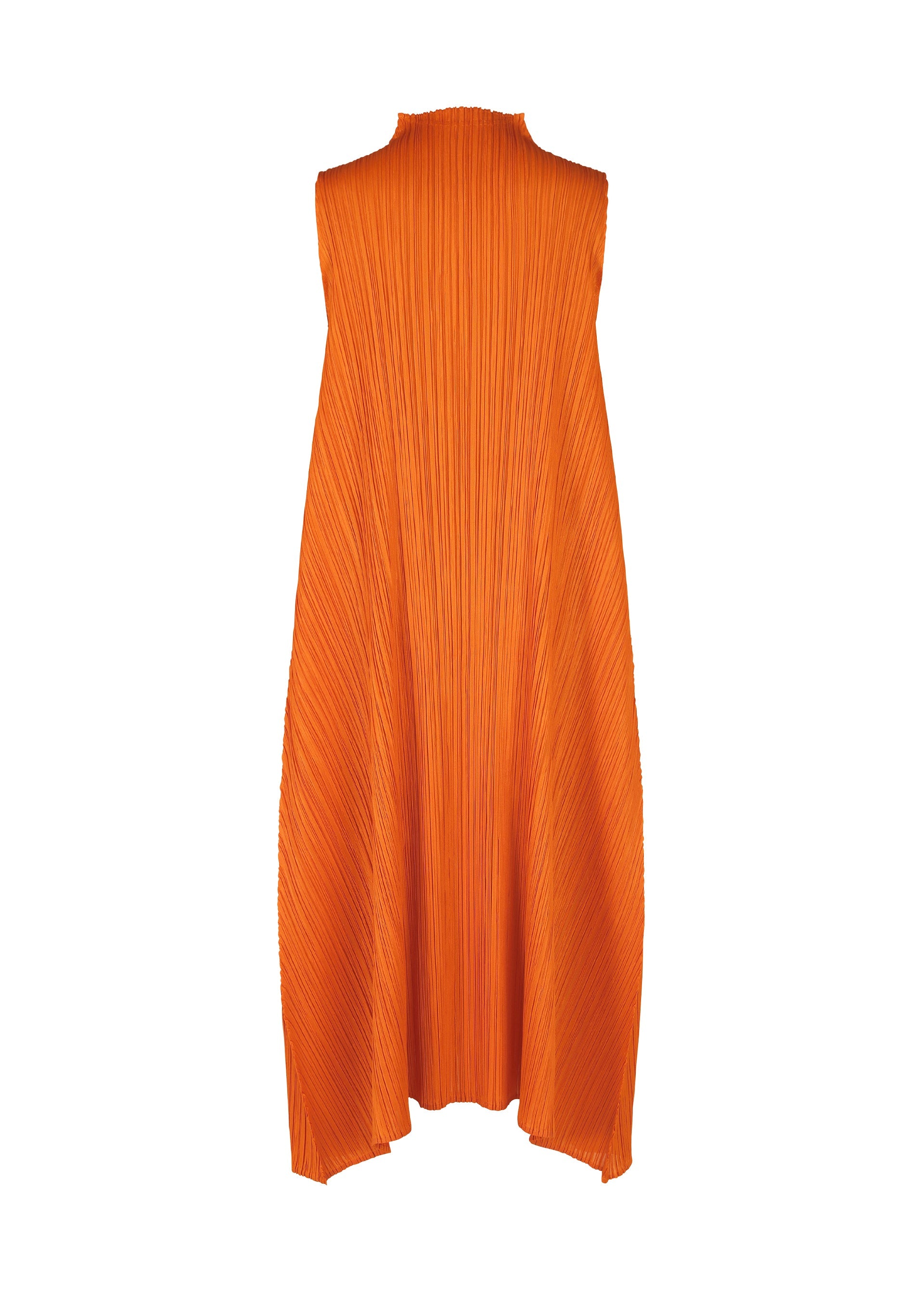 A detail shot of the Pleats Please Issey Miyake EFFICIENT SQUARE 2 dress.