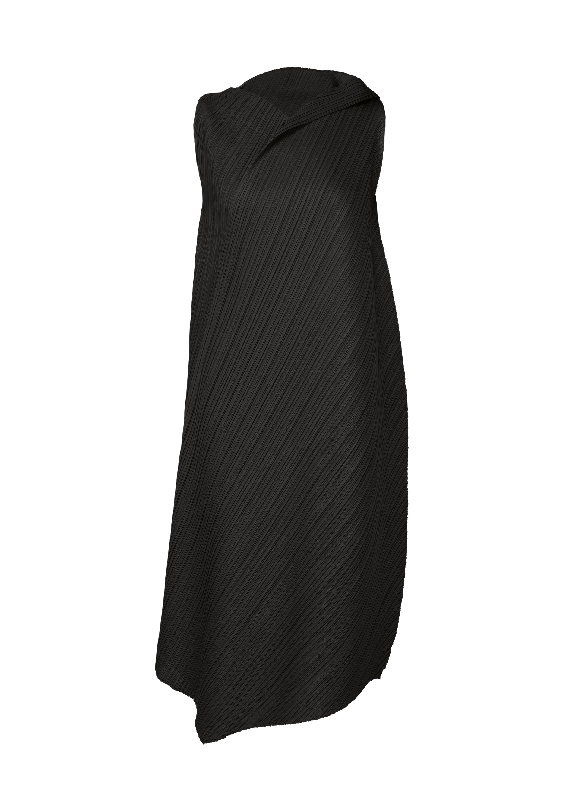 PLEATS PLEASE  SWING  ノースリーブトップスBLACK 中古・古着通販】PLEATS PLEASE (プリーツプリーズ) ハイネック