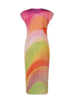 A detail shot of the PLEATS PLEASE ISSEY MIYAKE GROOVE dress.