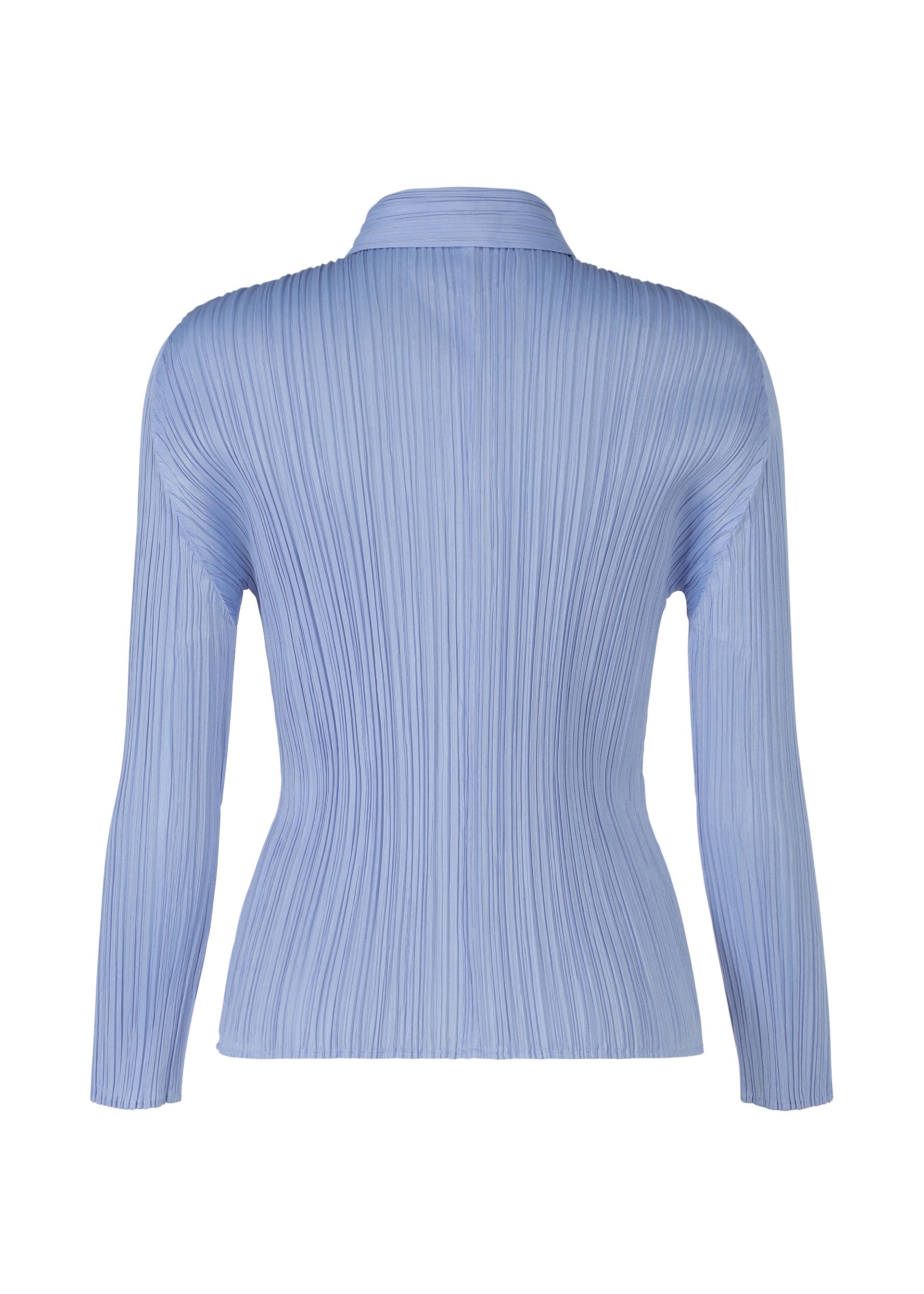 A detail shot of the Pleats Please Issey Miyake PLEATS Top top.