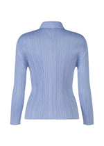 A detail shot of the Pleats Please Issey Miyake PLEATS Top top.