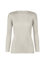 A product shot of the Pleats Please Issey Miyake MONTHLY COLORS SEPTEMBER top in .