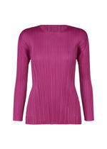 A product shot of the Pleats Please Issey Miyake MONTHLY COLORS SEPTEMBER top in .
